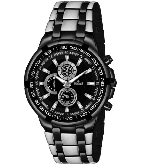 Swisstyle Black Metal Analog Mens Watch