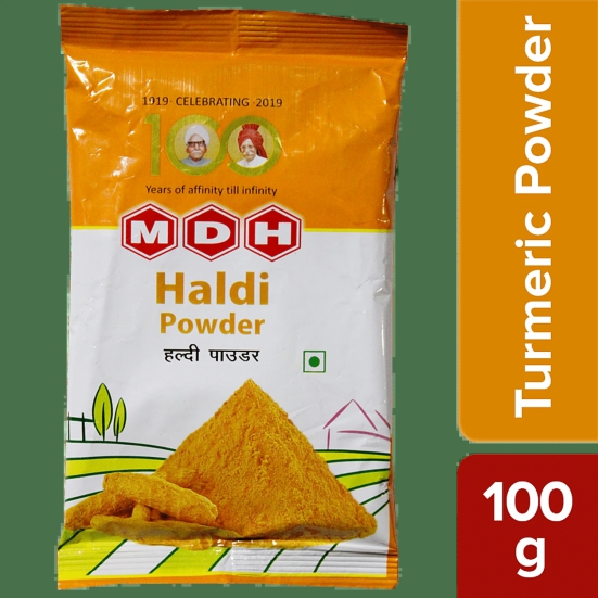 Mdh Powder - Haldi, 100 G Poly Pack