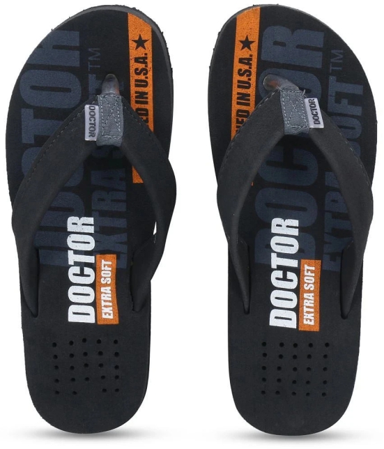 DOCTOR EXTRA SOFT - Gray Mens Thong Flip Flop - None