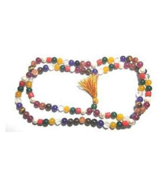 Natural navaratna mala 100% Navaratna Mala Jaipur Gemstone.