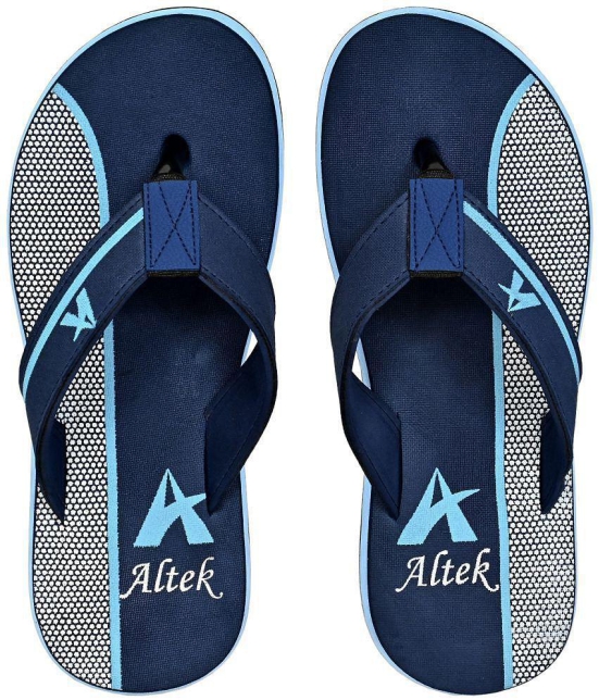 Altek - Blue Mens Thong Flip Flop - None