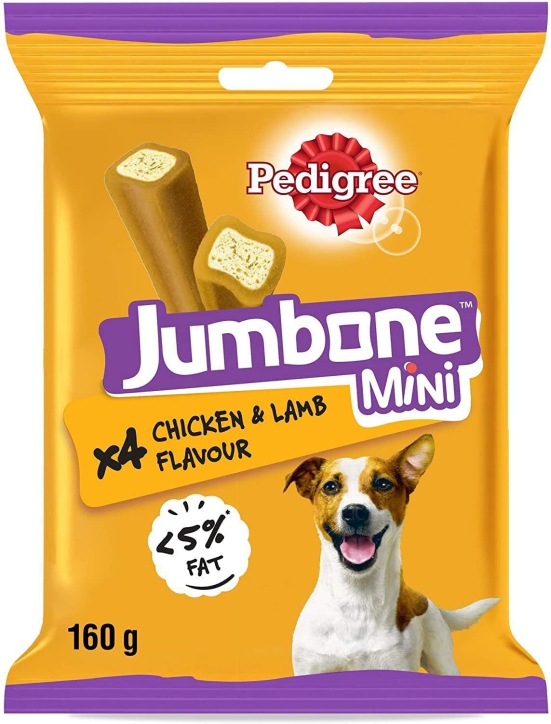 Pedigree Jumbone Mini Adult Dog Treat - Chicken & Lamb Flovour 160 Gms