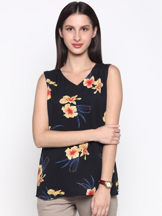 Hibiscus 'Viscose' Floral Sleeveless Top-L