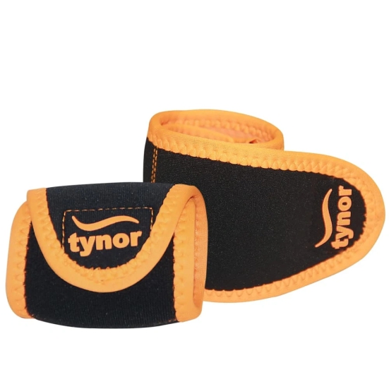 TYNOR Wrist Support With Thumb Loop (Neo)Universal, Pack of 2 (Colour - ORANGE) by Total Sporting And Fitness Solutions Pvt Ltd