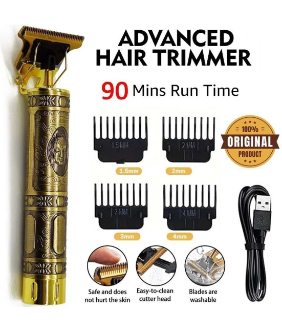 Intimify Hair Trimmer Gold Cordless Beard Trimmer With 90 minutes Runtime