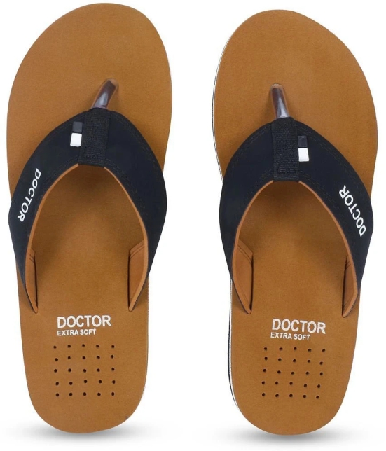 DOCTOR EXTRA SOFT - Tan Mens Thong Flip Flop - None