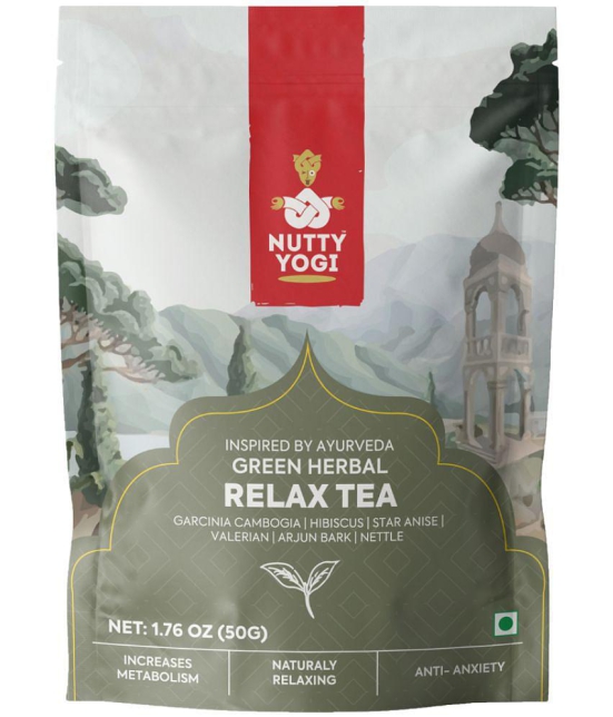 Nutty Yogi Nilgiri Tea Loose Leaf Green Herbal Relax 50 gm