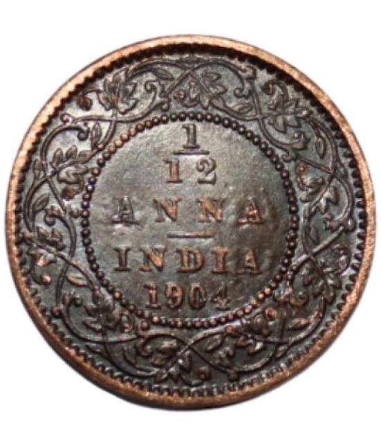 PRIDE INDIA - 1/12 Anna (1904) Edward VII British India Collectible Old and Rare 1 Coin Numismatic Coins