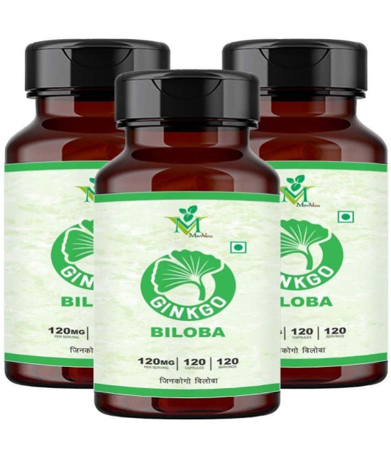 Ginkgo Biloba Veg. Capsules Pack of 3 - 120's Capsules