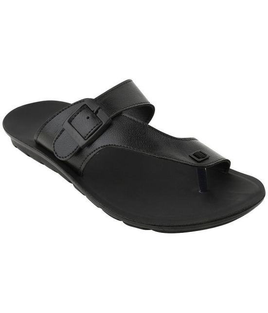 Stanfield - Black Mens Leather Slipper - None