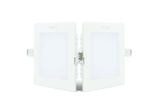 Philips Astra Prime 5-Watts Square Recessed LED Panel Ceiling Light (Cool Day Light,white,Plastic)