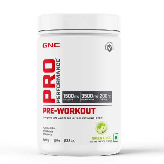 GNC Pro Performance Pre-Workout Green Apple