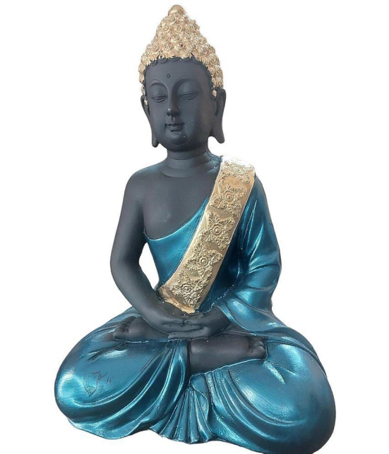 VARKAUS Lord Buddha Resin Buddha Idol 26 x 16 cms Pack of 1