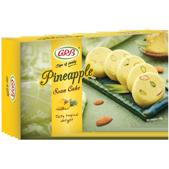 GRB Pinapple Soan Cake, 100 gms