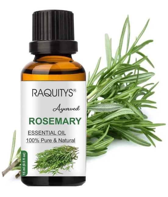 RAQUITYS Rosemary Essential Oil 100% PURE for Hair Growth, Skin, Anti Dandruff 15ML