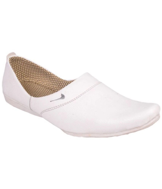 Leeport - White Mens Jutti - 7