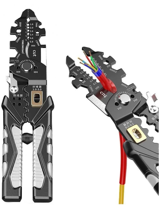 25-in-1 Multifunction Wire Strippers Electeical, 8 inch Wire Crimping Tool, Wire Cutter, Professional Electrician Pliers Tools and Cable Stripper for Cutting, Stripping, Shearing