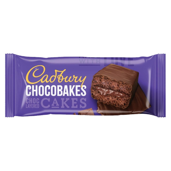 Cadbury Chocobakes Choc Filled Cakes 21 G