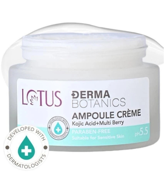 Lotus DermaBotanics Kojic Acid + Multi Berry Ampoule Creme, pH5.5, For Sensitive Skin - 50g