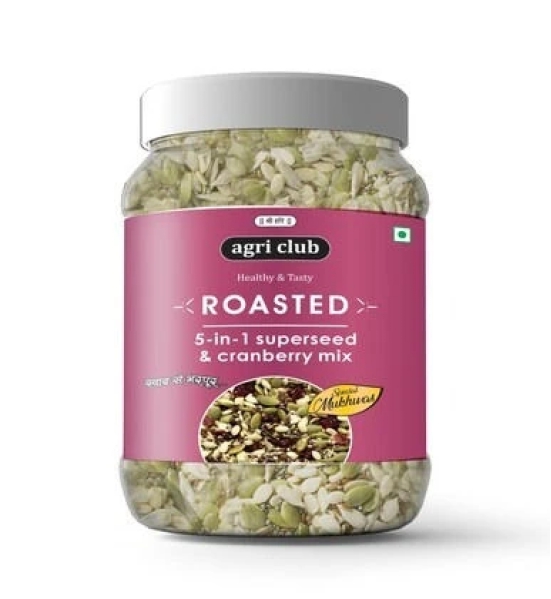 Agri Club Roasted 5 in 1 Superseed And Cranberry Mix, 250 gm