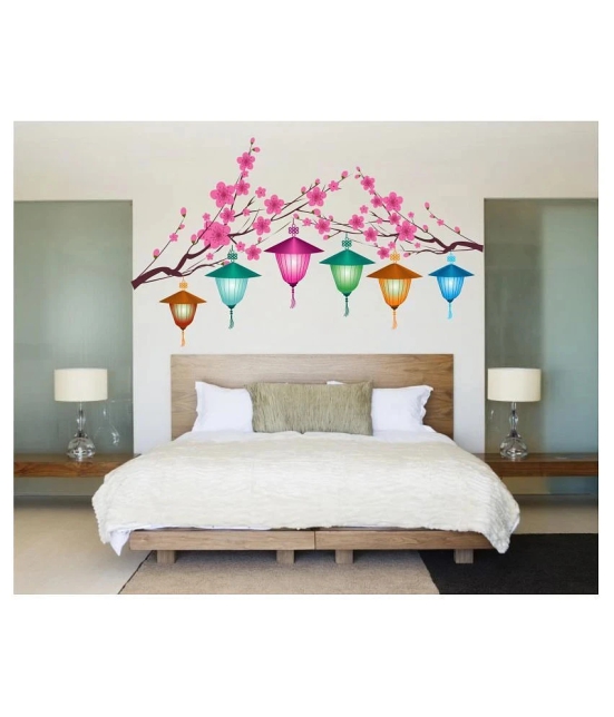 Decor Villa TREE WITH LANTERN Nature Sticker ( 53 x 89 cms )