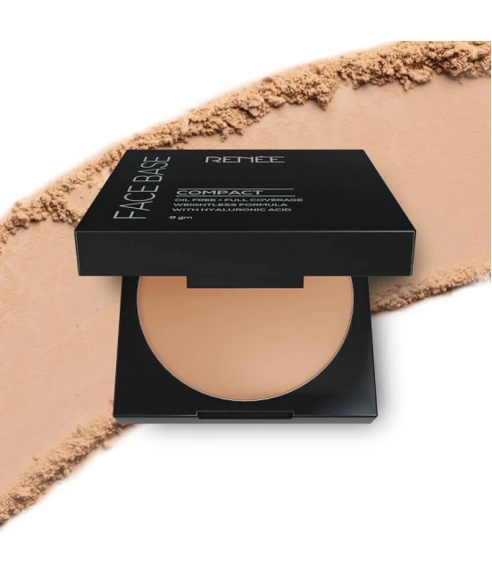 RENEE Face Base Compact - Cashew Beige, 9gm