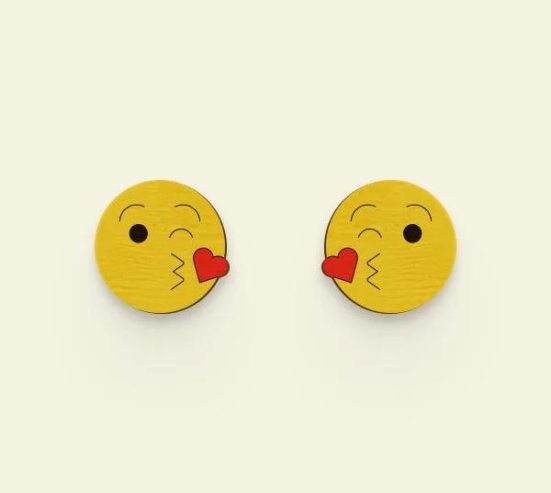 Kiss Emoji Earrings