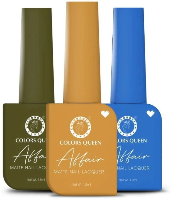 Colors Queen Multi Nail Polish ( Pack of 3 )