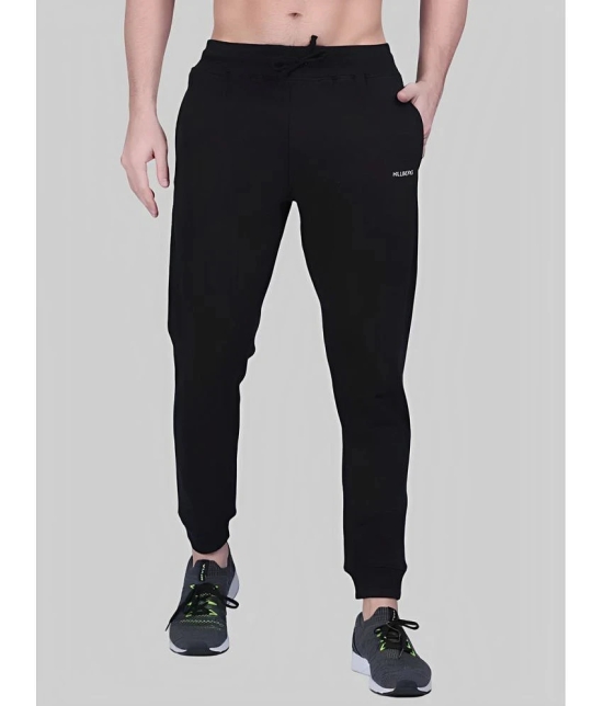 PPTHEFASHIONHUB Black Lycra Mens Joggers ( Pack of 1 ) - None