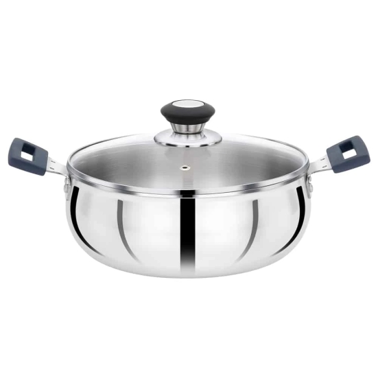 Premier Comfort Stainless Steel Sandwich Botttom Pressure Cooker with Induction - 8 Ltr