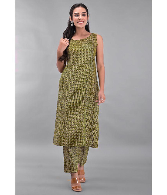 Maquien - Green Straight Rayon Women's Stitched Salwar Suit ( Pack of 1 ) - None