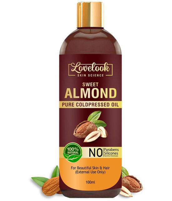 Lovelook Sweet Almond Oil for Hair & Skin 100 mL