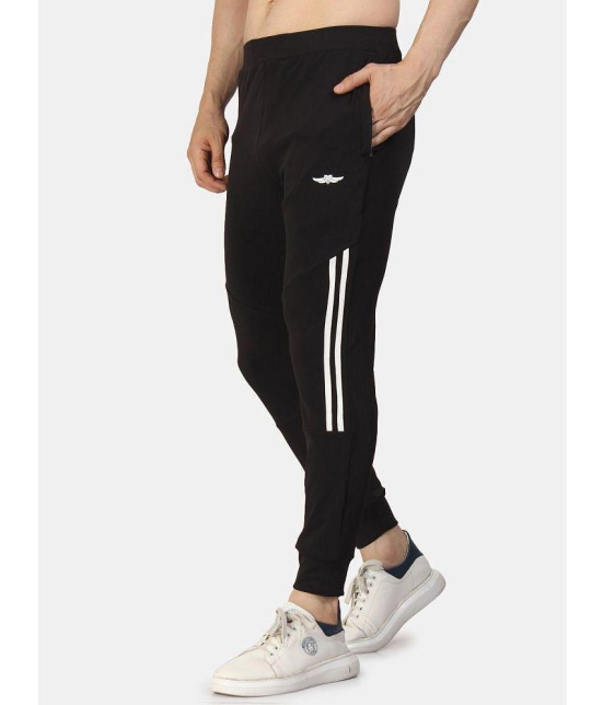 Springberry - Black Polyester Men's Sports Trackpants ( Pack of 1 ) - None