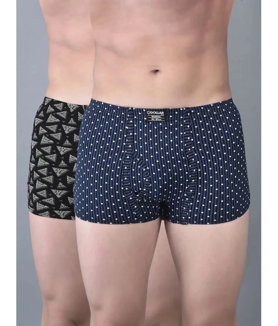 Pack of 2 Dollar Bigboss Assorted Printed Cotton Blend Men Trunk - None