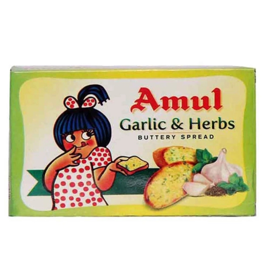 Amul Buttery Spread Garlic & Herb, 100 Gm, 1 Pc