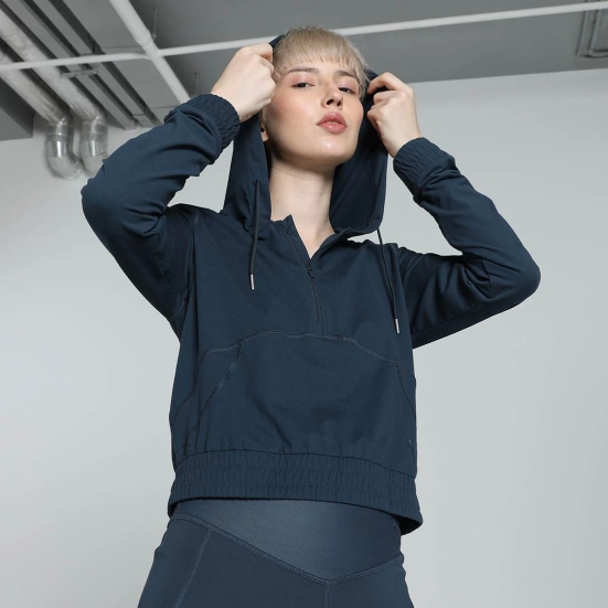 Quarter-Zip Womens Training Hoodie