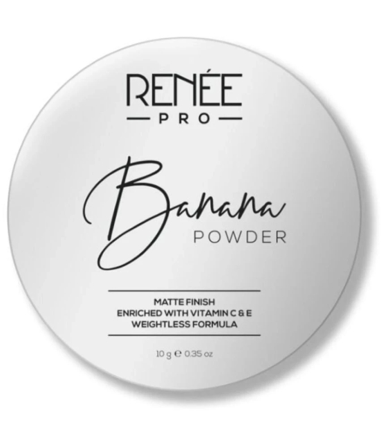 RENEE PRO Banana Loose Powder - Medium Beige - Sets Makeup, Extended Wear & Controls Shine, 10 Gm