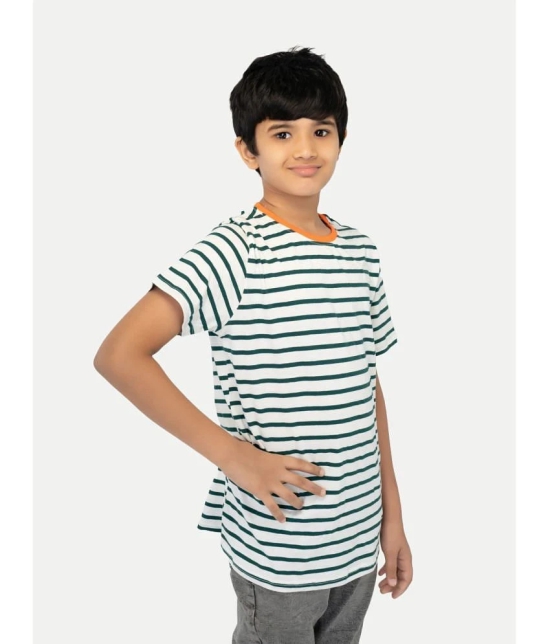 Radprix White Cotton Blend Boys T-Shirt ( Pack of 1 ) - None