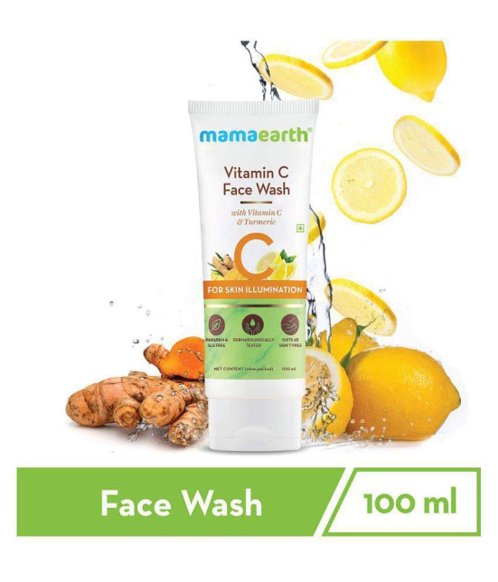 Mamaearth Vitamin C Face Wash with Vitamin C and Turmeric for Skin Illumination - 100ml