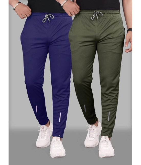 Gazal Fashions - Multicolor Polyester Mens Trackpants ( Pack of 2 ) - None