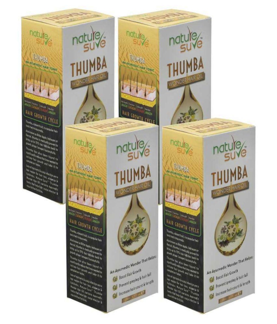 Nature Sure Thumba Wonder Hair Oil for Men and Women - 4 Packs (110ml Each)