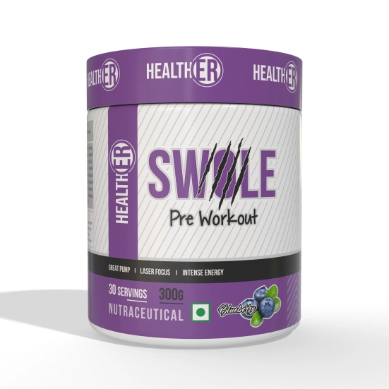 Swole Pre Workout with Creatine for Advanced Athletes-Blueberry