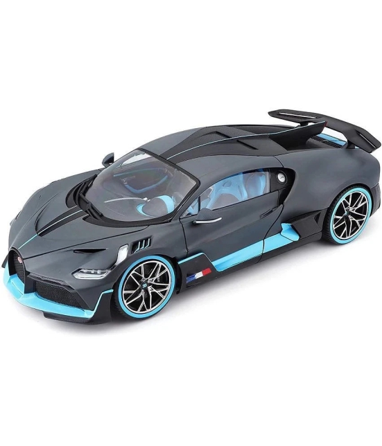 sevriza 1:32 Scale Model Alloy Metal Bugatti Divo Sports Car Model with Light and Sound Open Doors Pull Toy, Multi - Multi-Color