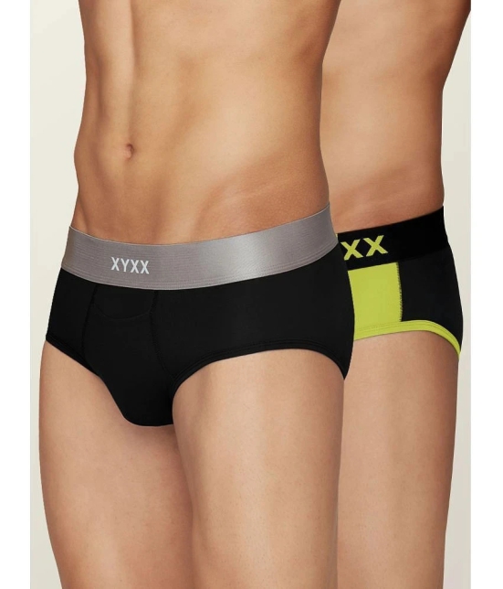 XYXX - Multicolor Modal Mens Briefs ( Pack of 2 ) - None