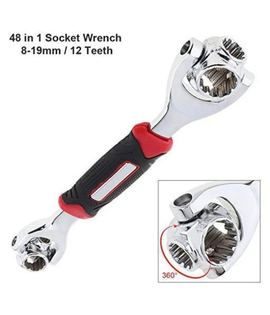 SURSAI 48 in 1 Socket Wrench Multifunction Universal Tool (Silver)