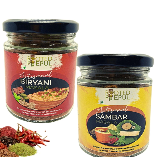 Artisanal Biryani Masala & Artisanal Sambar Masala Combo (75Gms X2)