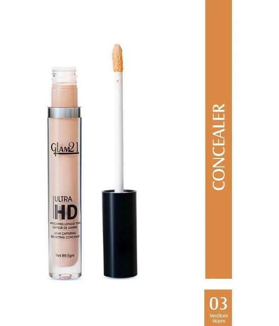 Glam21 Ultra HD Liquid Concealer for HD Finish Non-sticky Longlasting Matte Look 5gm Shade-03