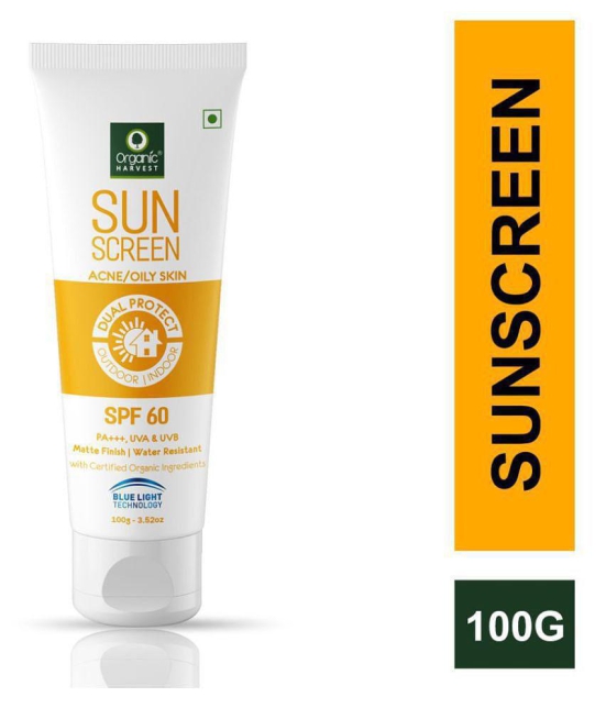 Organic Harvest Sunscreen SPF 60 Oily & Acne Prone Skin - 100gm