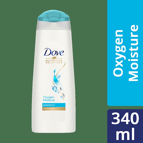 Dove Oxygen Moisture Shampoo, 340 Ml