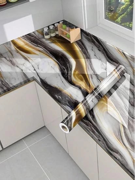 BLACK GOLD MARBLE FOIL New Black Gold Marble Wallpaper